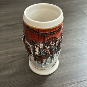 Budweiser Stein “Sunset at the Stables”. 2006 Holiday Stein